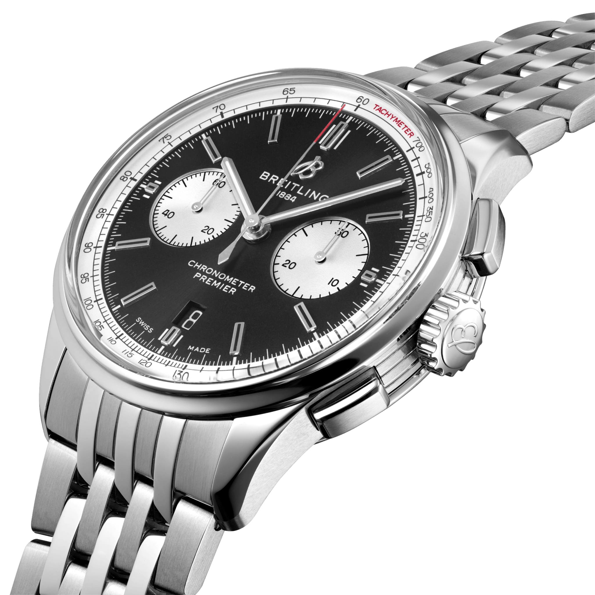 Breitling Breitling Premier B01 Chronograph 42 AB0118371B1A1 , наручные мужские часы фото под углом