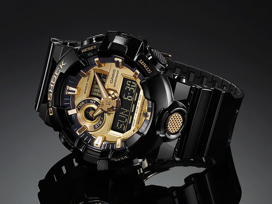 Casio Casio G-Shock GA-710GB-1A GA-710GB-1A оригинальные мужские часы в комплекте с коробкой