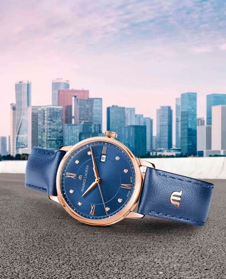 Maurice Lacroix EL1094-PVP01-450-1 женские часы застежка крупным планом