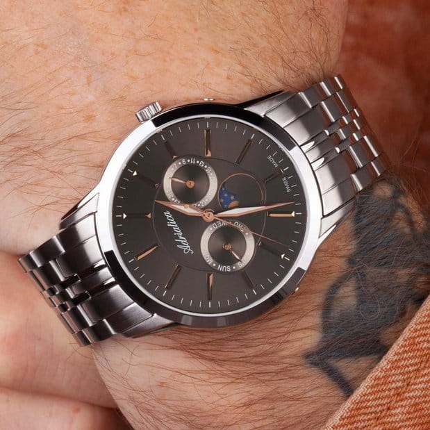 Adriatica Adriatica Moonphase A8306.51R7QF  - задняя крышка металл сталь корпуса, швейцария часы