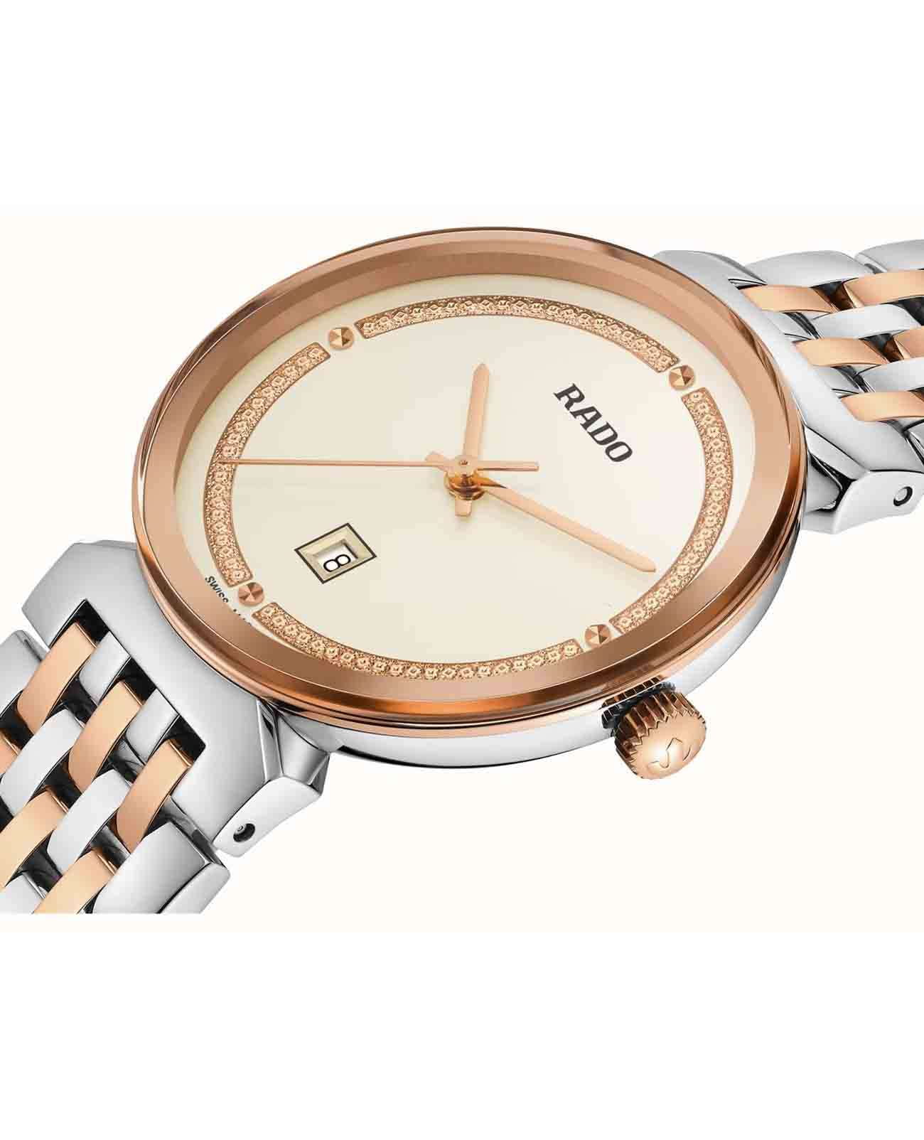 Rado Rado Florence Classic R48913403 кварцевые женские часы часы крупный план бежевый циферблата