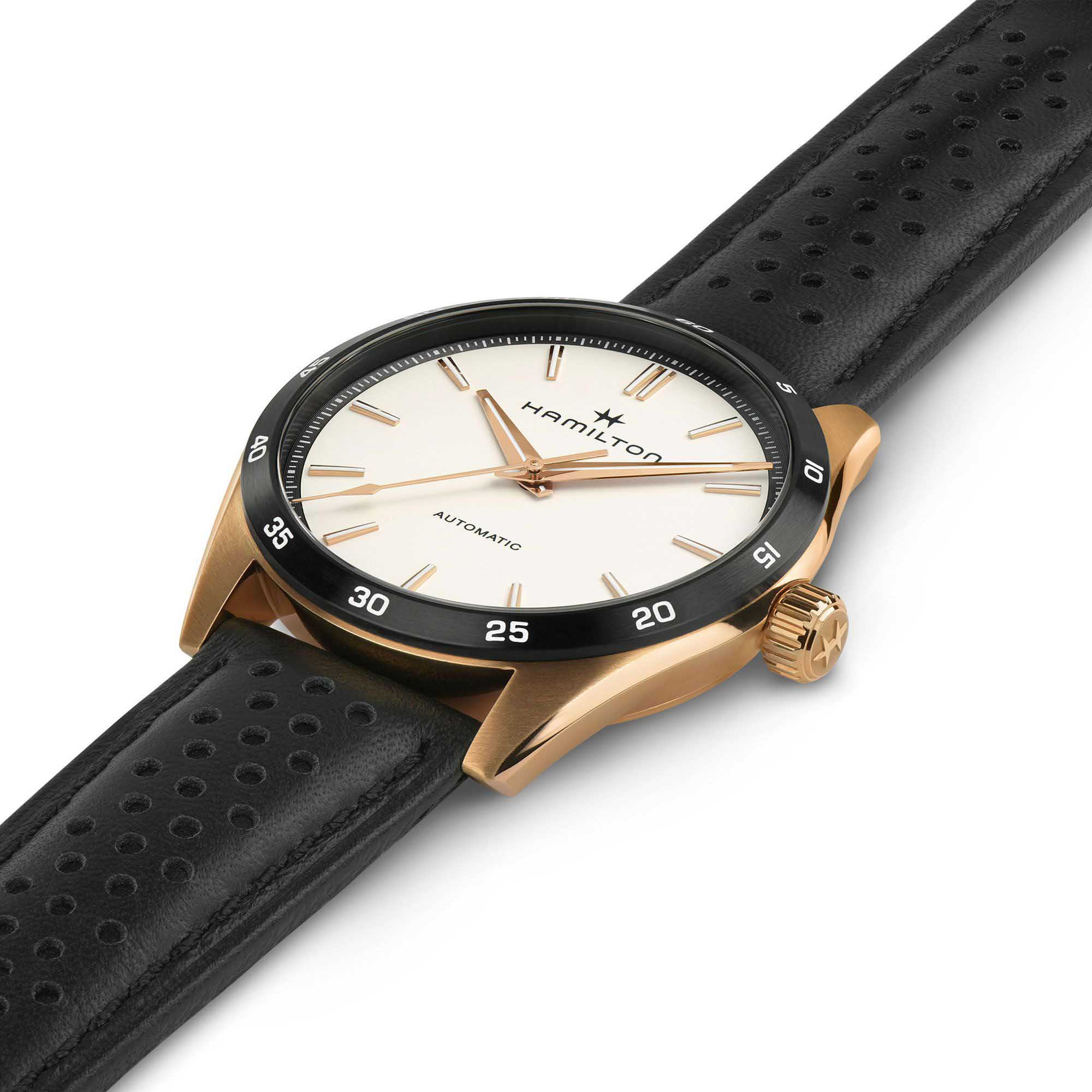 Hamilton Hamilton Jazzmaster Performer Auto H36225770, jazzmaster швейцария мужские часы на браслете кожаный боковой вид