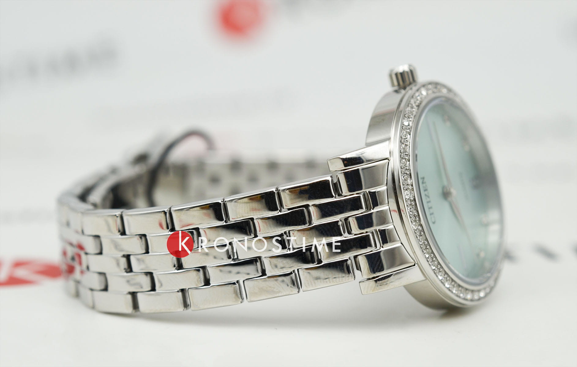 Citizen Citizen Elegance EL3100-55X женские часы бирюзовый циферблат на запястье