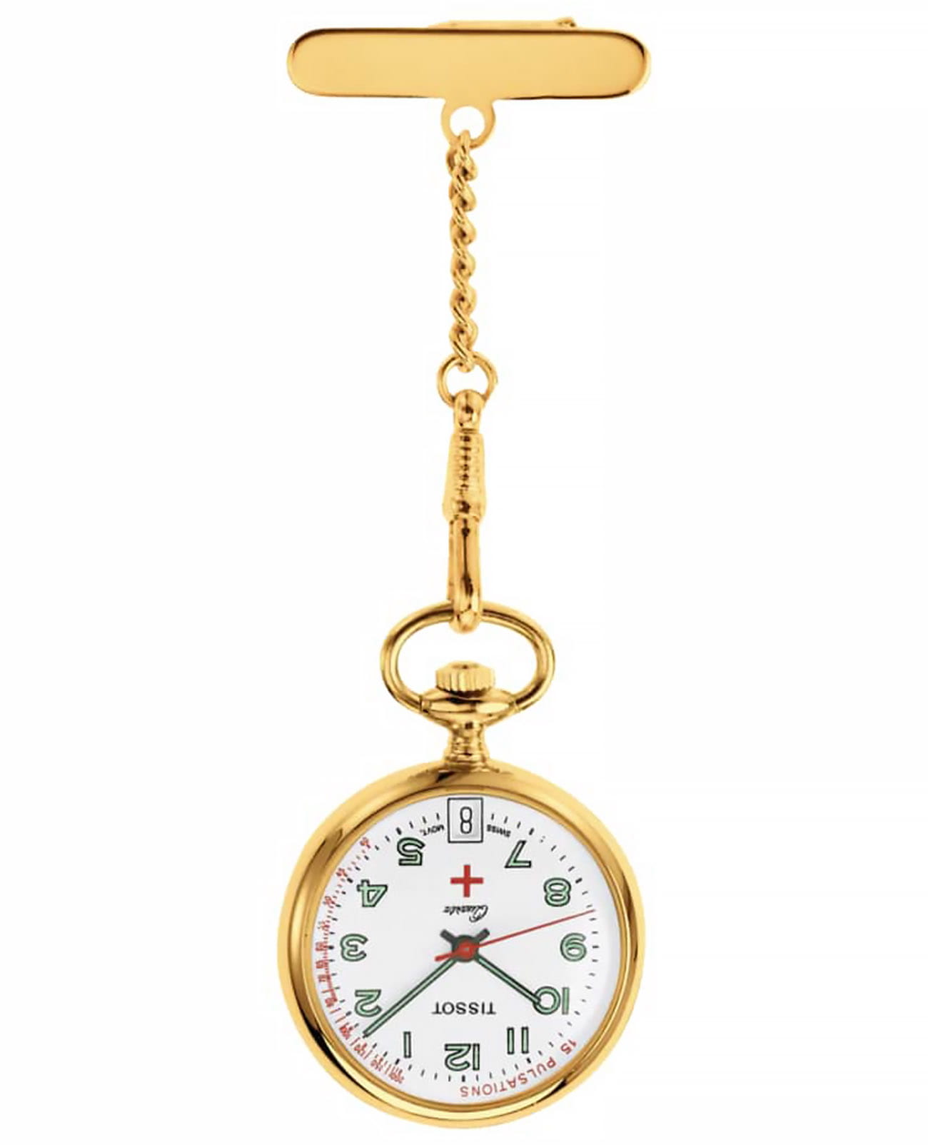 Tissot Tissot Pendants T81.7.222.12  T81722212 кварцевые женские часы белый циферблат, браслет латунь — вид спереди