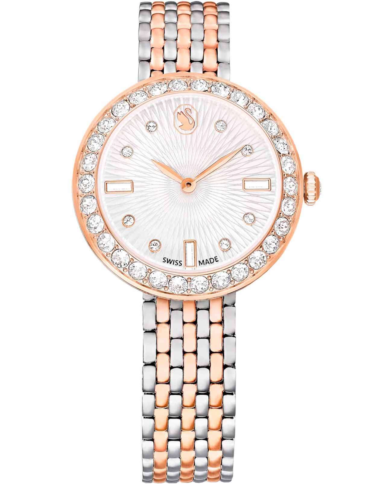 Swarovski Swarovski Certa 5672971  5672971 кварцевые женские часы белый циферблат, браслет нержавеющая сталь с pvd-покрытием — вид спереди