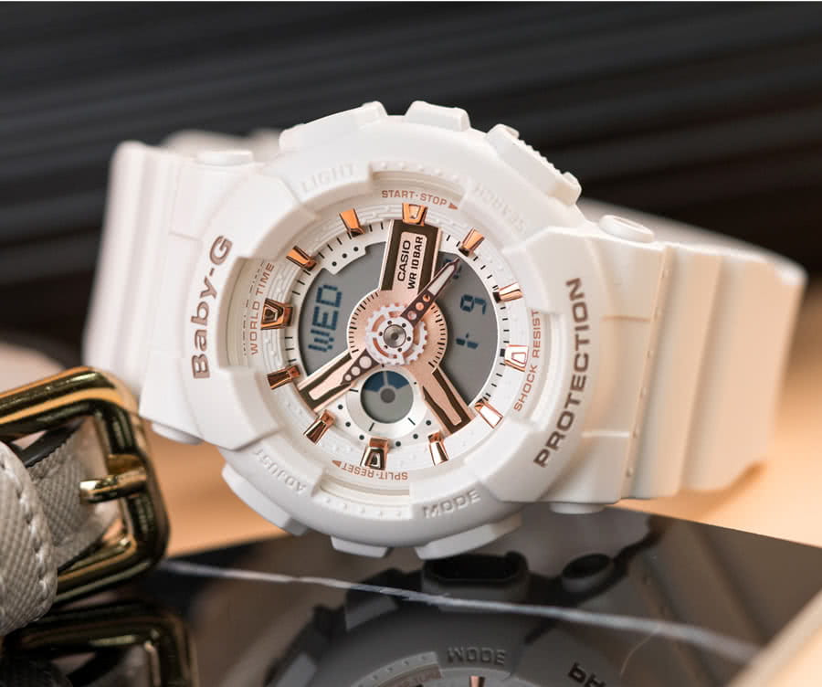 Casio Casio Baby-G BA-110XRG-7ADR (BA-110XRG-7A) кварцевые часы с аксессуарами женские часы модель BA-110XRG-7A