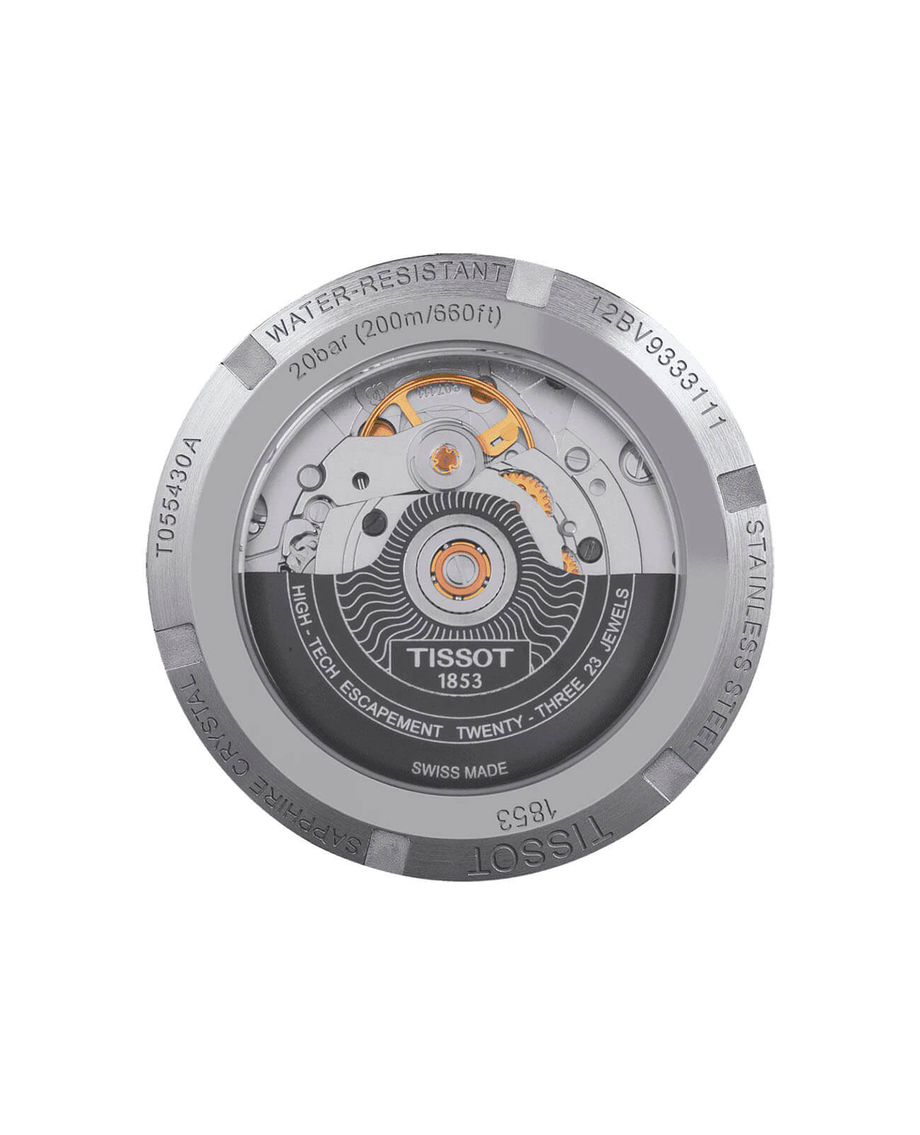 Tissot Tissot PRC 200 Powermatic 80 T055.430.16.057.00, t-sport швейцария мужские часы на браслете кожаный боковой вид