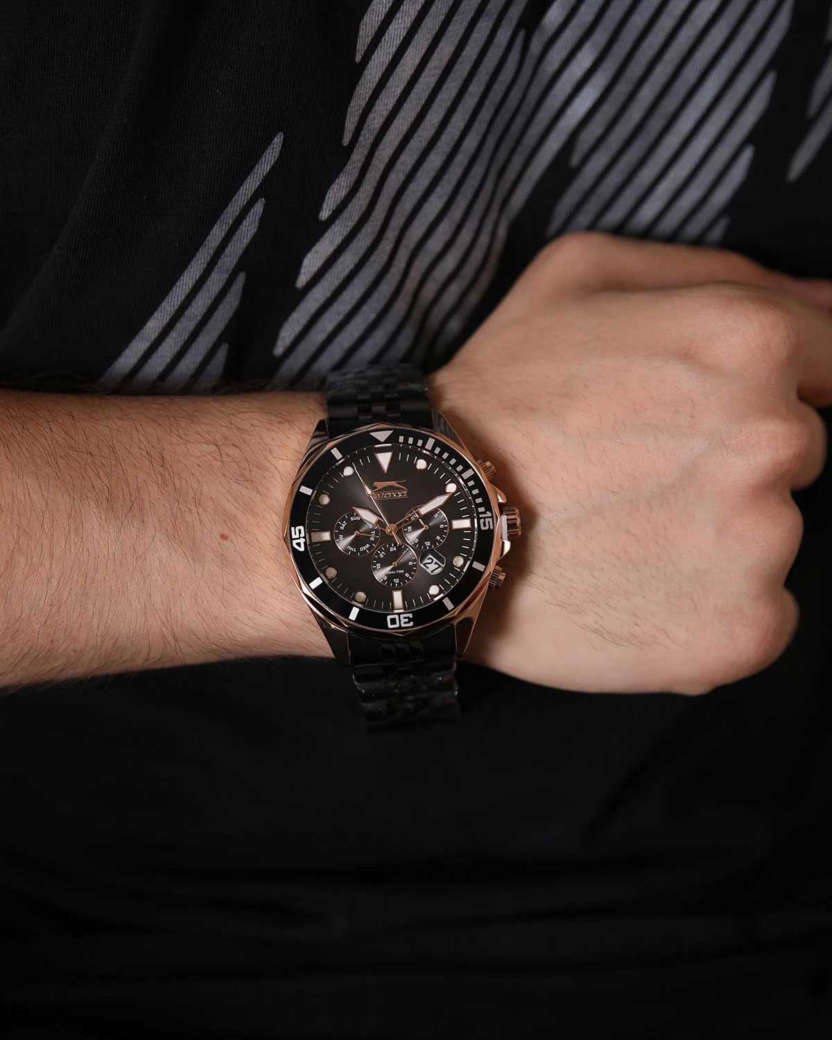 Slazenger Slazenger SL.09.2130.2.03,  англия мужские часы на браслете суперметалл с ip покрытием боковой вид