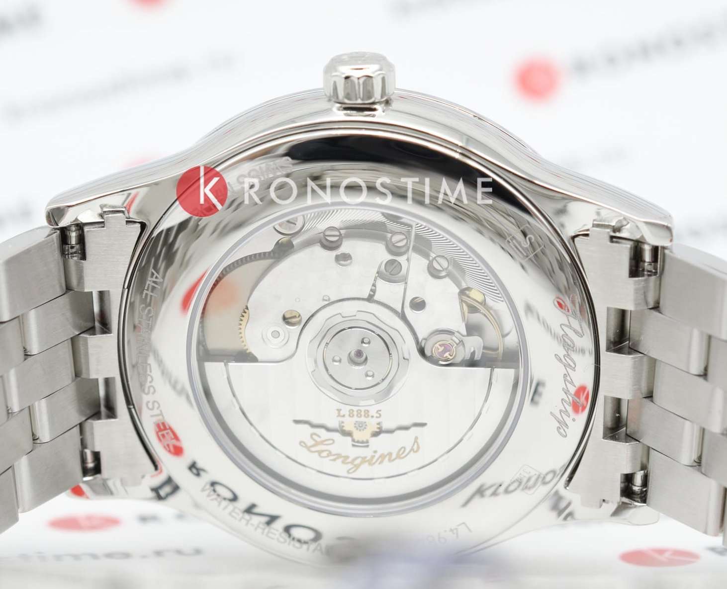 Оригинальные часы Longines Longines Flagship L4.984.4.98.6 механические калибр механизма l888 общий вид