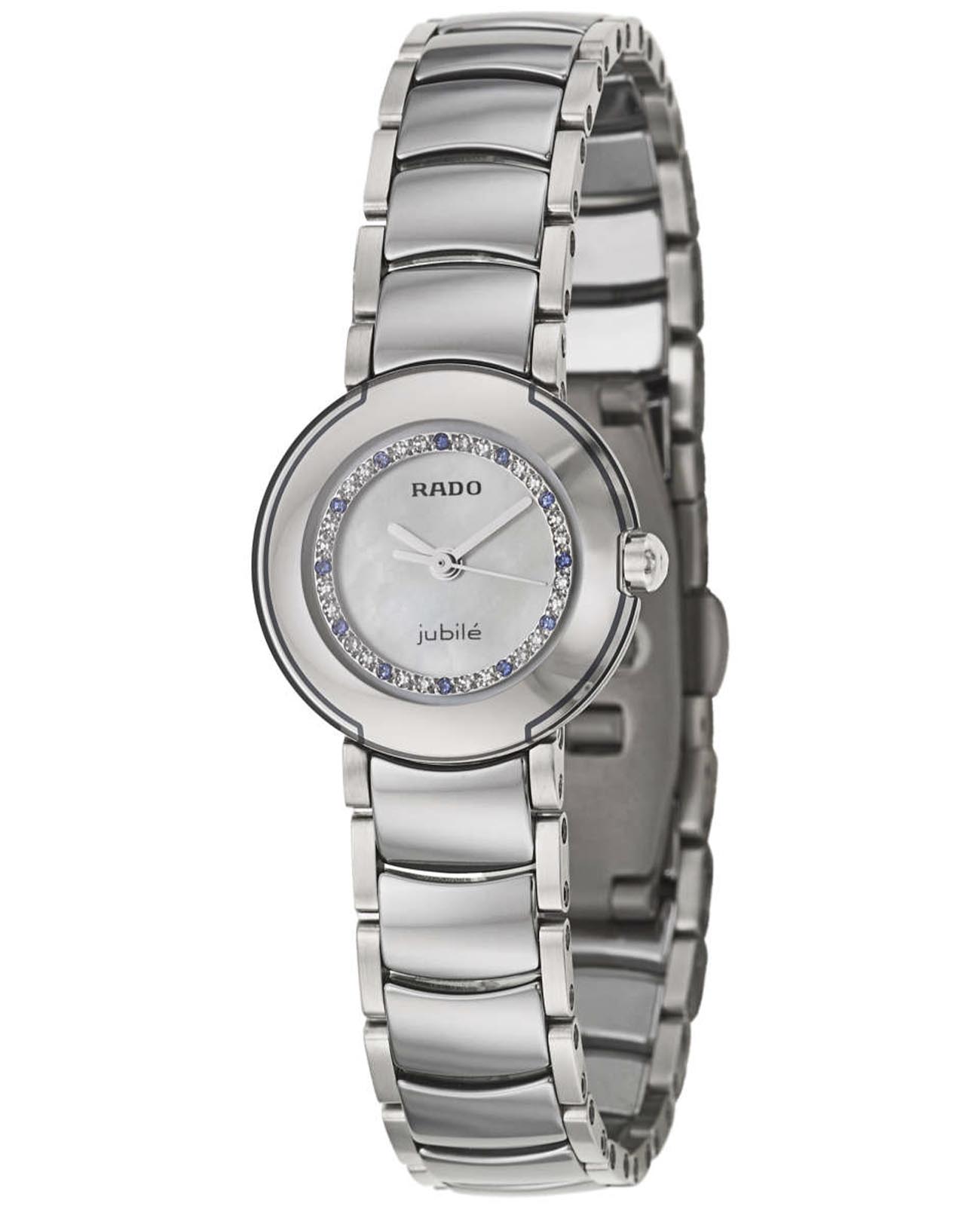 Rado Rado Coupole R22594752  R22594752 кварцевые женские часы перламутровый циферблат, браслет нержавеющая сталь — вид спереди