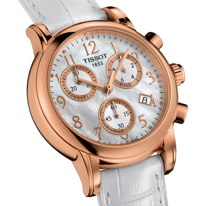 Tissot Tissot Dressport T050.217.36.112.00, t-lady швейцария женские часы на браслете кожаный боковой вид