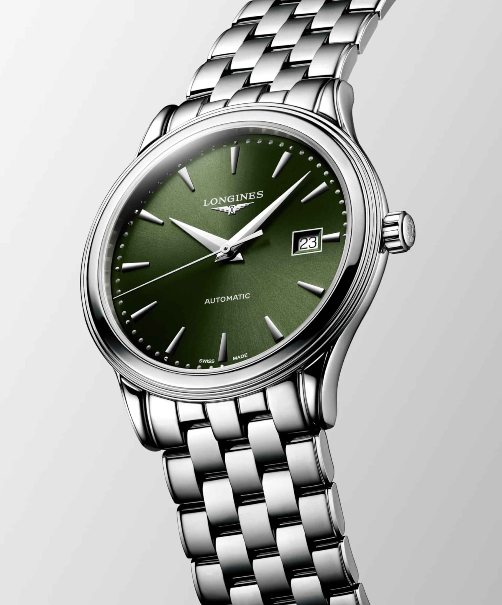 Longines Longines Flagship L4.984.4.02.6 , наручные мужские часы фото под углом