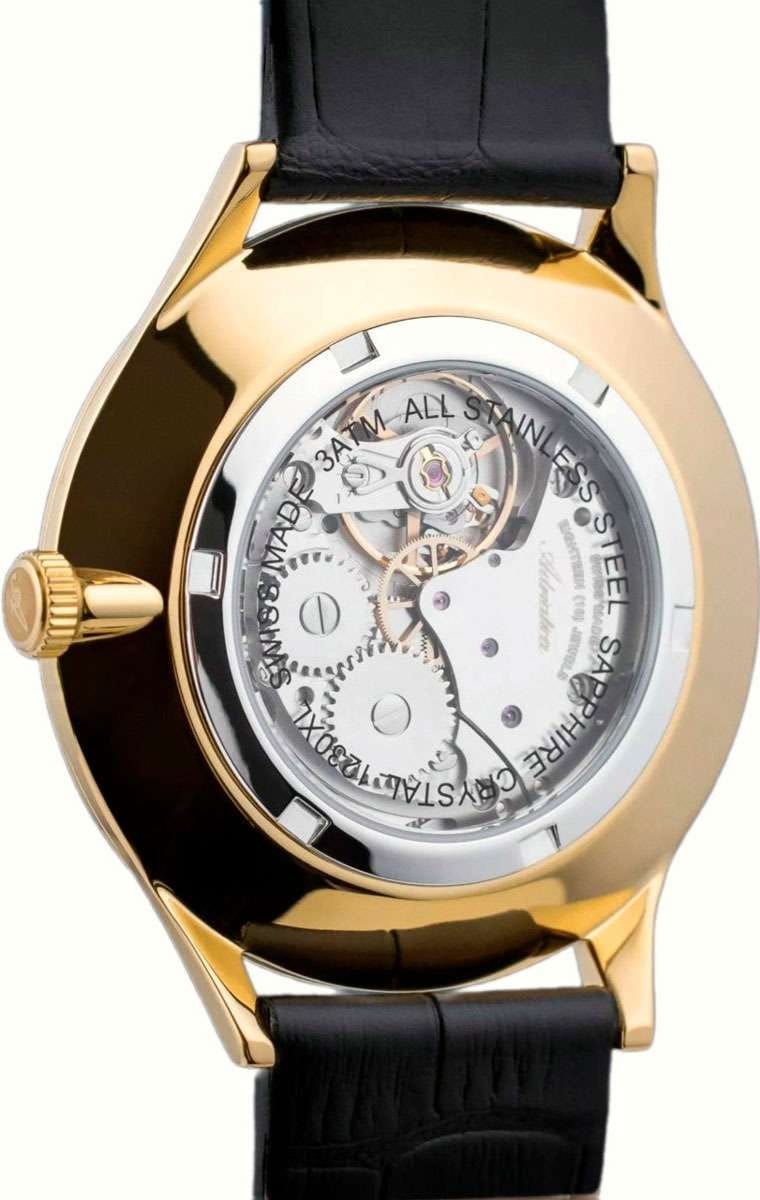 Adriatica Adriatica Super De Luxe A1230.1266MXL,  швейцария мужские часы на браслете кожаный боковой вид