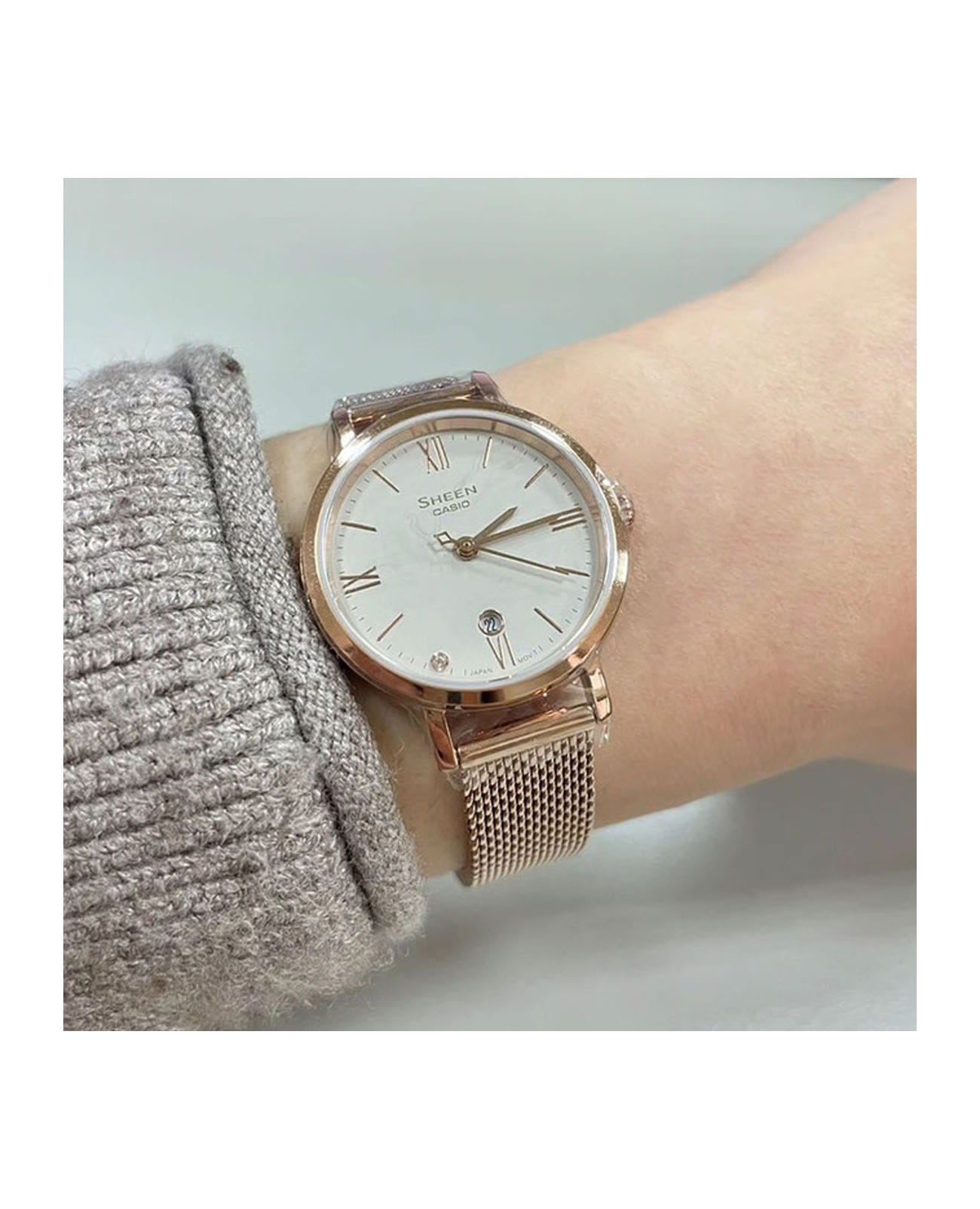 Casio Casio Sheen SHE-4540CM-3AUDF , наручные женские часы фото под углом