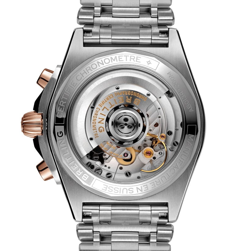 Оригинальные часы Breitling Breitling Chronomat B01 42 IB0134101G1A1 механические калибр механизма мануфактурный механизм breitling caliber b01 общий вид