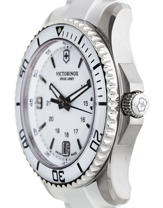 Victorinox Victorinox 241700,  швейцария женские часы на браслете каучук боковой вид