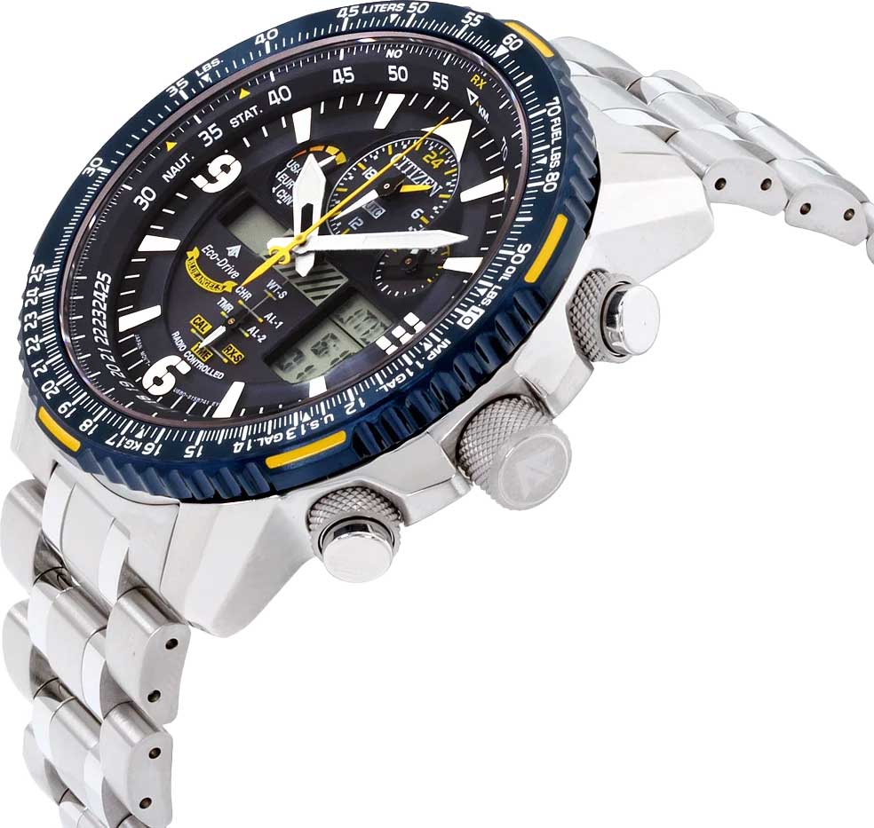 Citizen Citizen Promaster JY8078-52L, promaster япония мужские часы на браслете нержавеющая сталь боковой вид