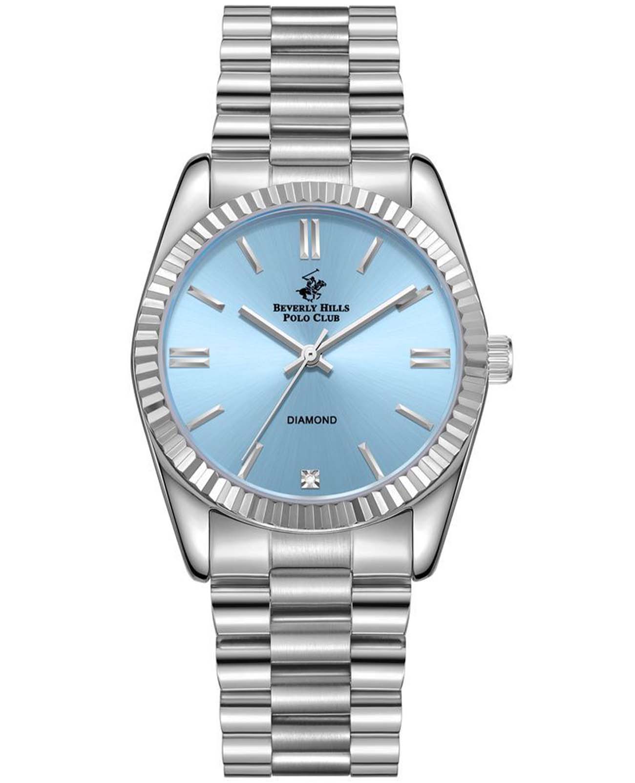 Beverly Hills Polo Club Beverly Hills Polo Club BP3172C.300  BP3172C.300 кварцевые женские часы серебристый циферблат, браслет суперметалл — вид спереди