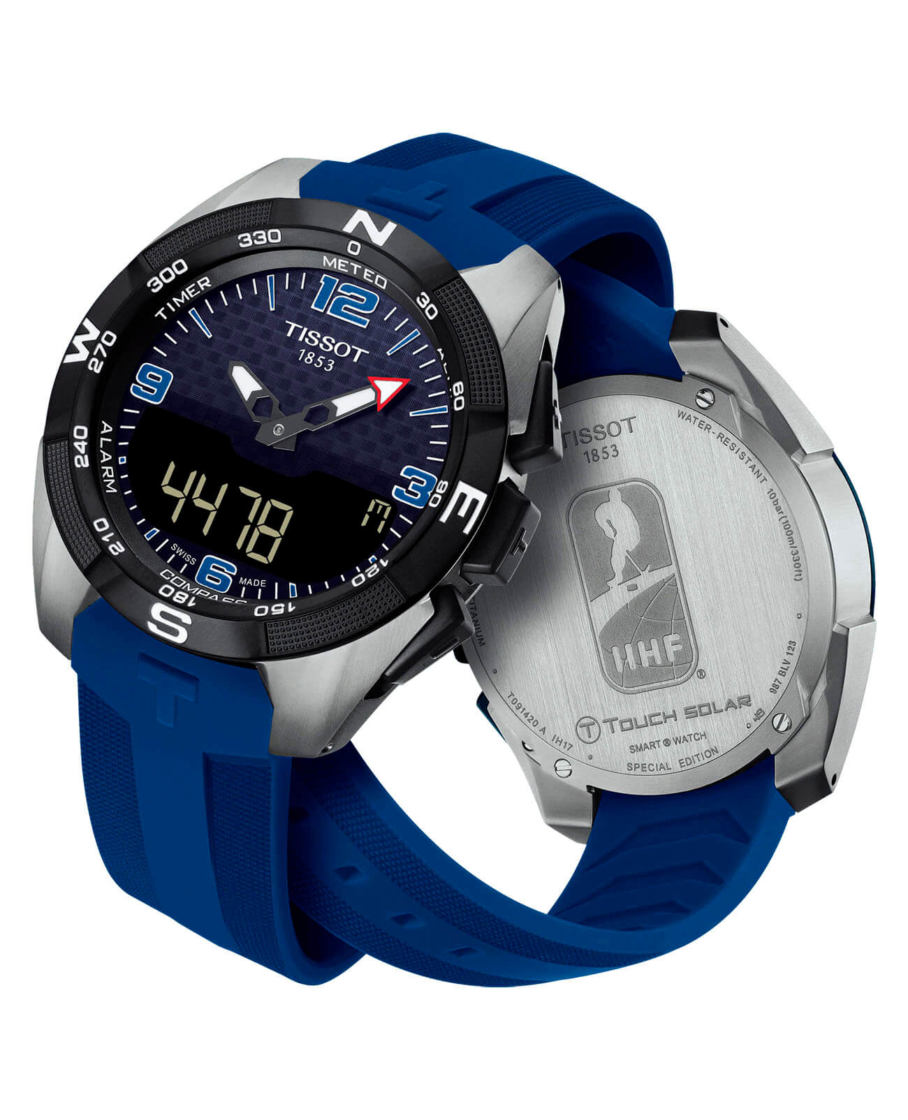 Tissot Tissot T-Touch Expert Solar Ice Hockey T091.420.47.057.02, t-sport швейцария мужские часы на браслете силикон боковой вид