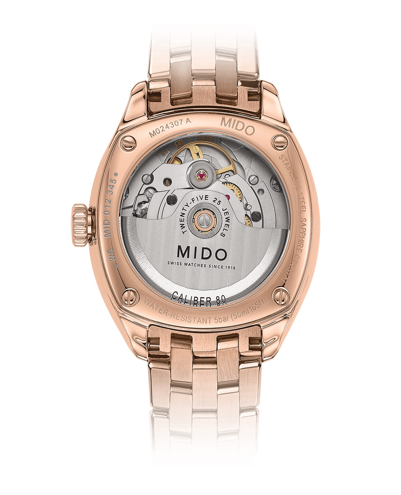 Mido Mido Belluna Royal Lady M024.307.33.036.00 , наручные женские часы фото под углом