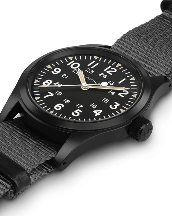 Hamilton Hamilton Khaki Field Mechanical H69409930 , наручные мужские часы фото под углом