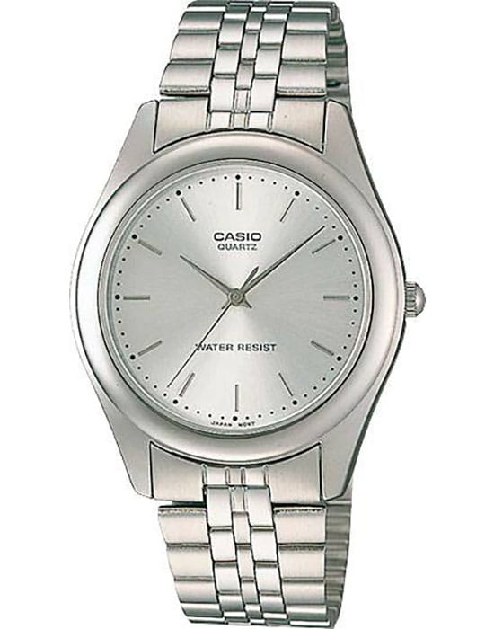 Casio Casio Collection LTP-1129A-7A  LTP-1129A-7A кварцевые женские часы белый циферблат, браслет нержавеющая сталь — вид спереди