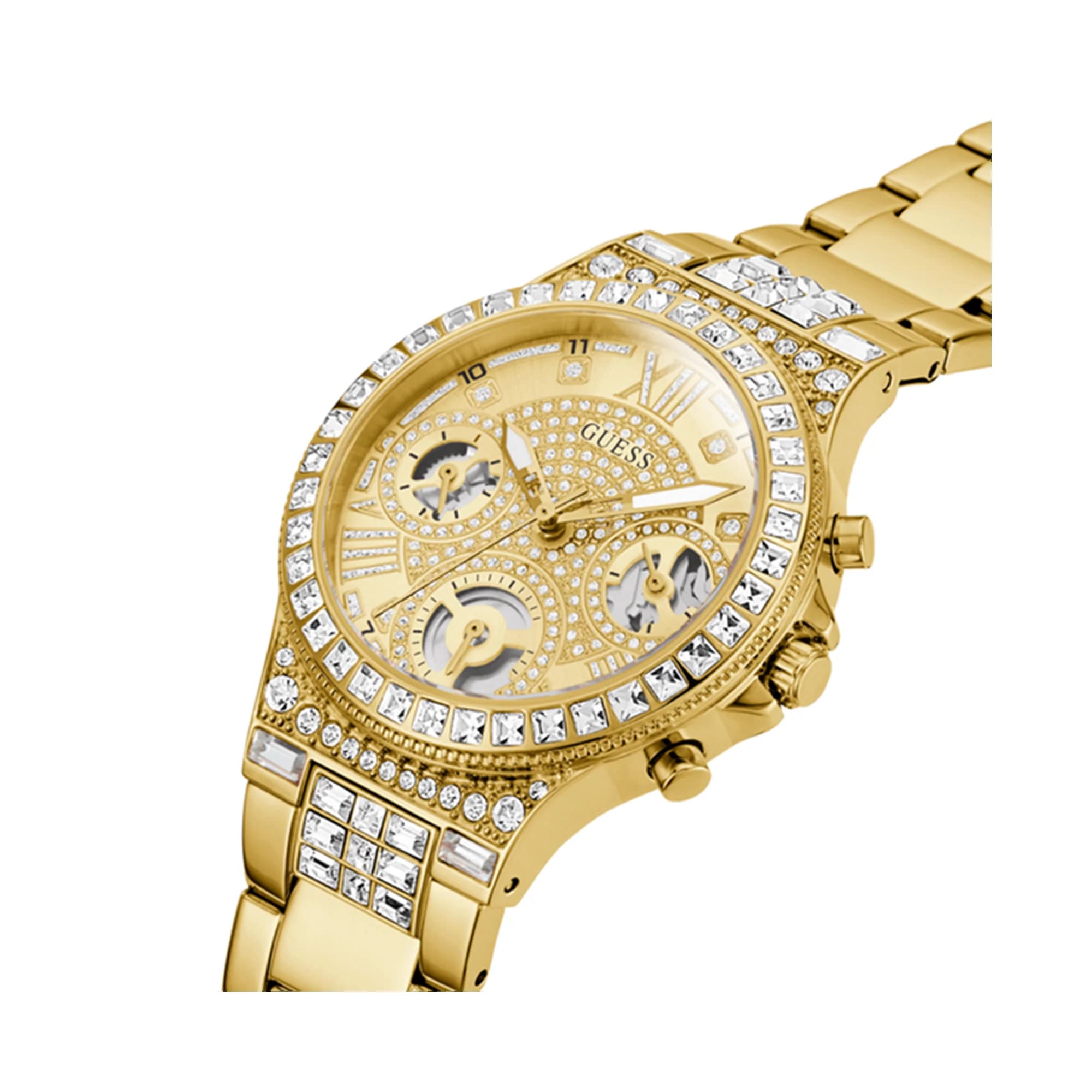 Guess Guess Ladies Jewelry GW0320L2 женские часы золотой циферблат на запястье