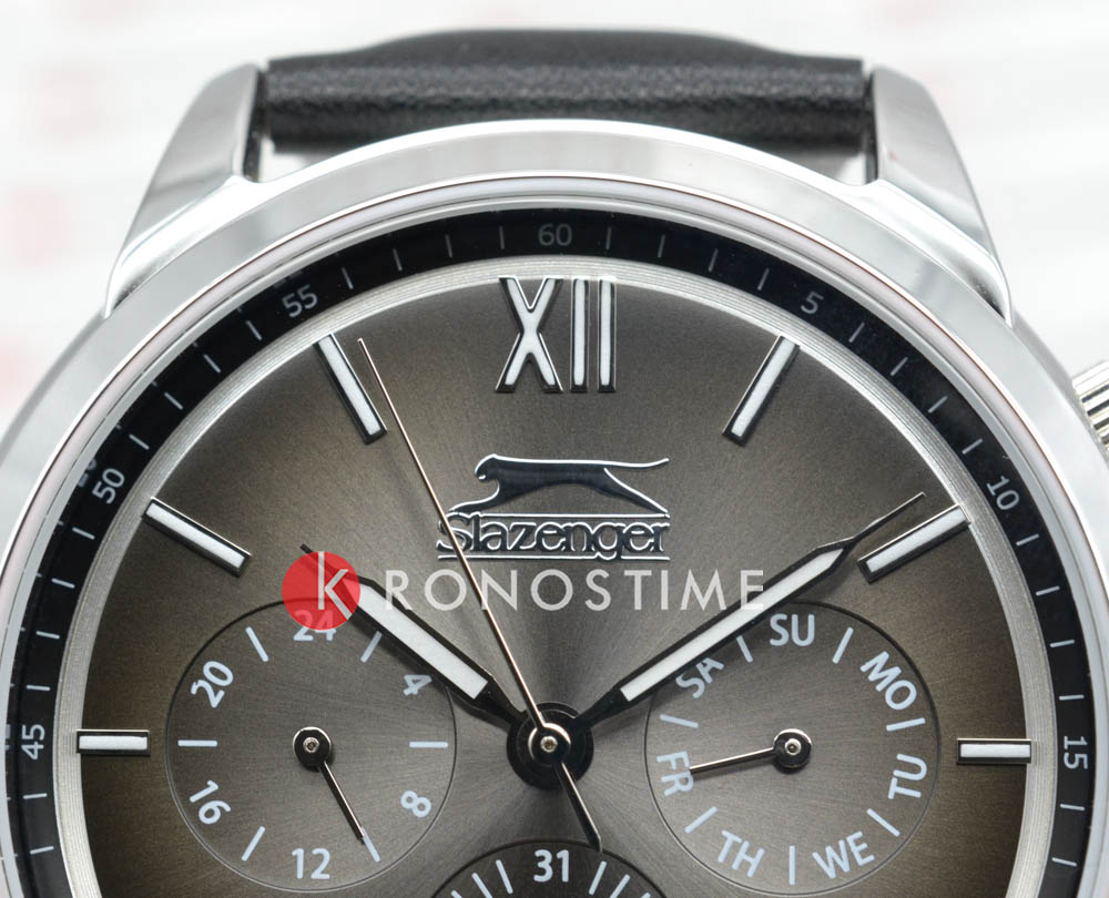 Slazenger Slazenger Multifunction SL.09.2045.2.01,  англия мужские часы на браслете кожаный боковой вид