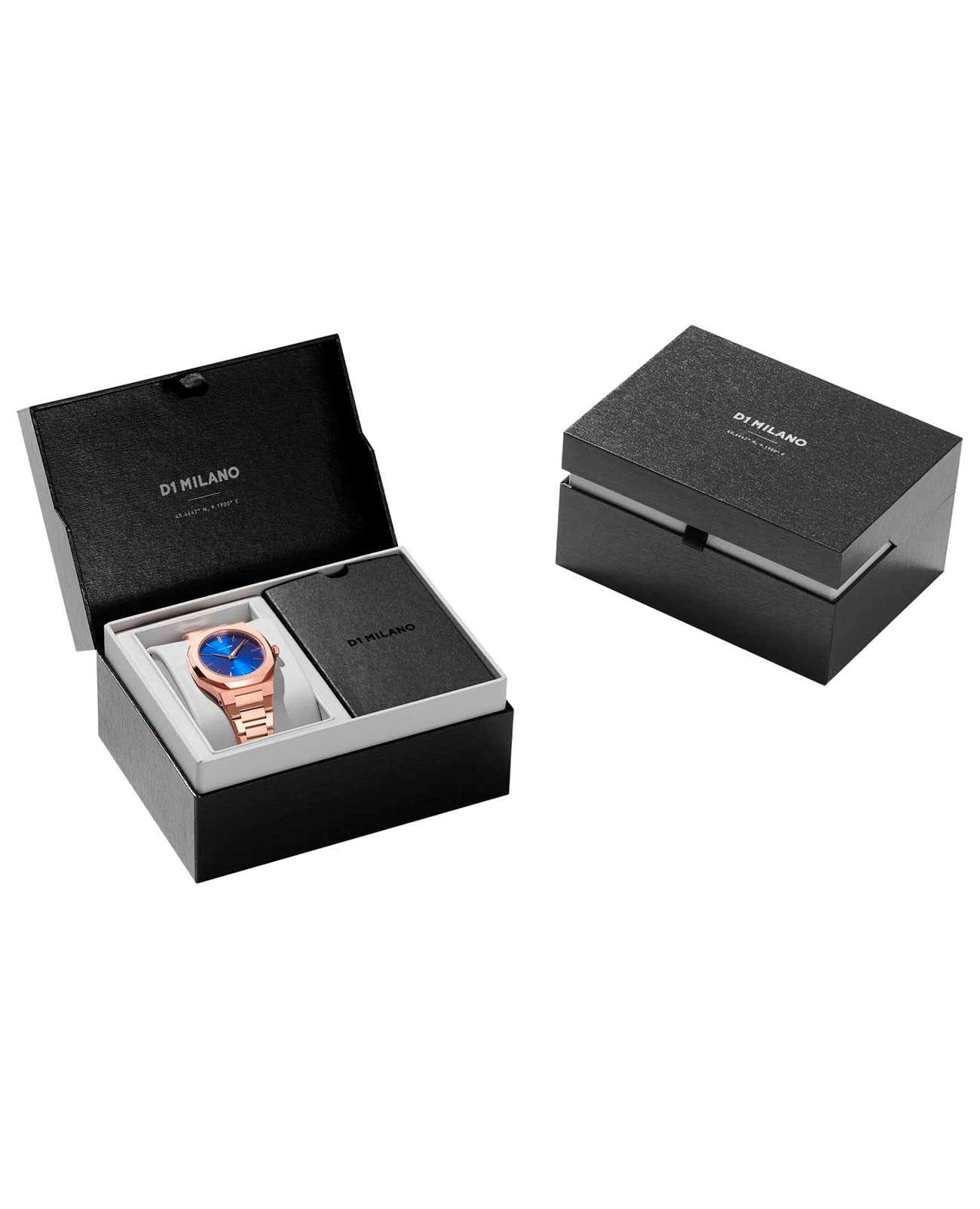 D1 Milano D1 Milano Ultra Thin UTBL12 женские часы синий циферблат на запястье