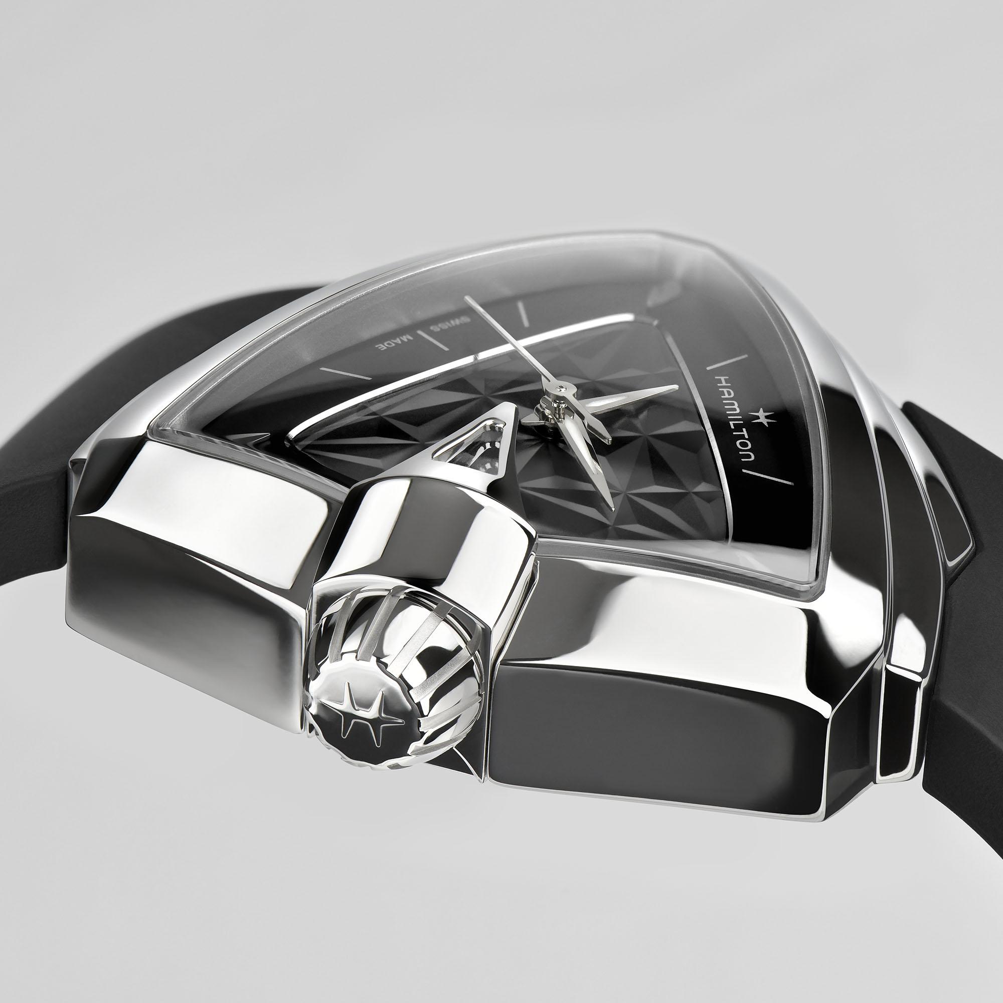 Оригинальные часы Hamilton Hamilton Ventura H24251330 кварцевые калибр механизма  общий вид