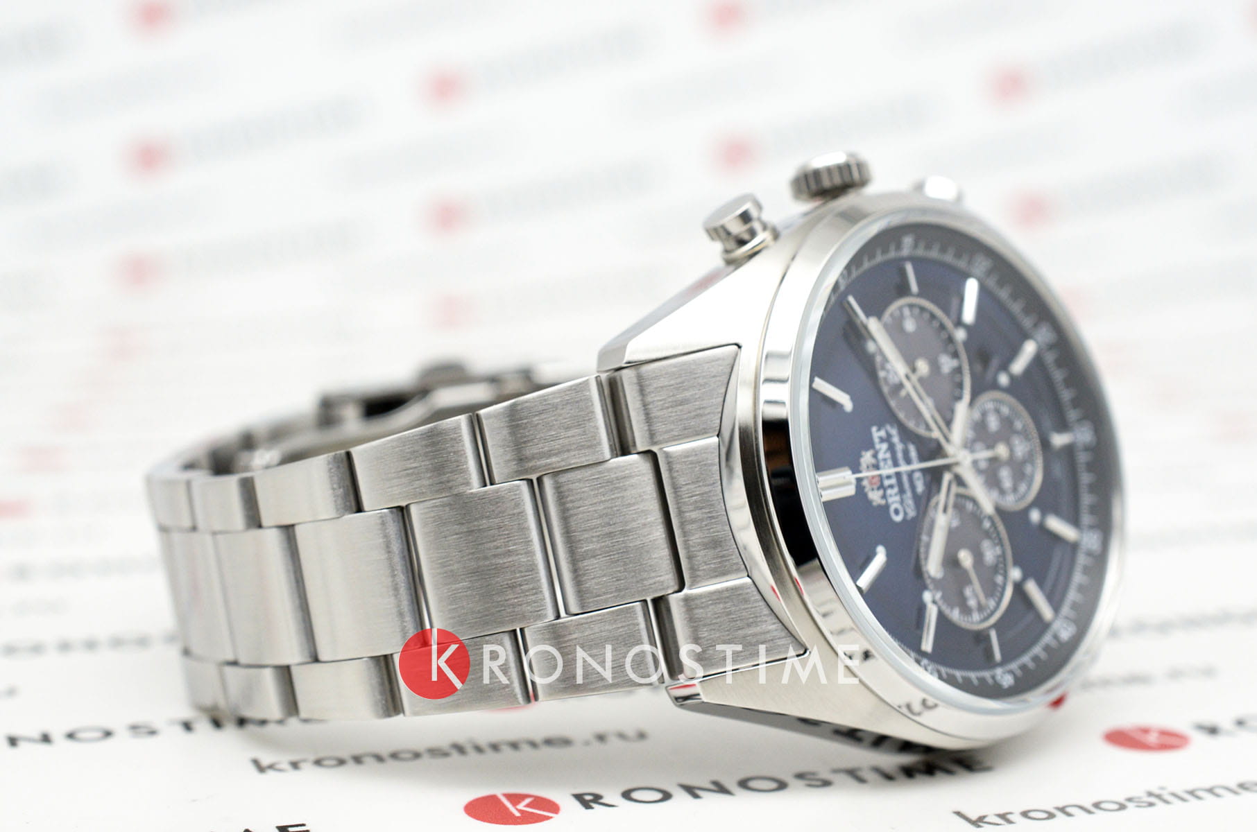 Orient Orient Sport WV002 (WV0021TX), chronograph япония мужские часы на браслете нержавеющая сталь боковой вид