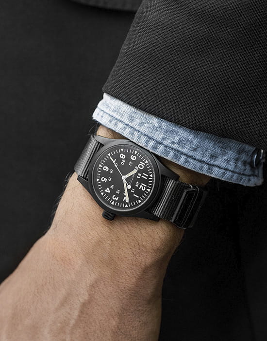 Hamilton Hamilton Khaki Field Mechanical H69409930  - задняя крышка сталь корпуса, швейцария часы