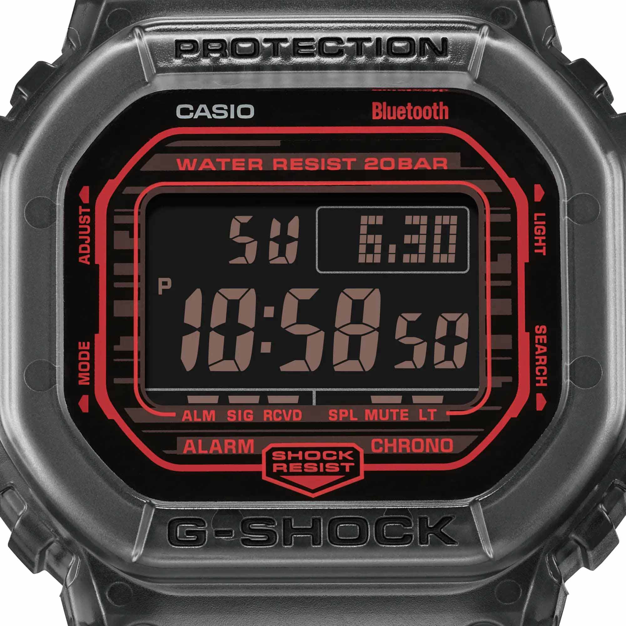 Casio Casio G-Shock DW-B5600G-1DR (DW-B5600G-1) мужские часы черный циферблат на запястье