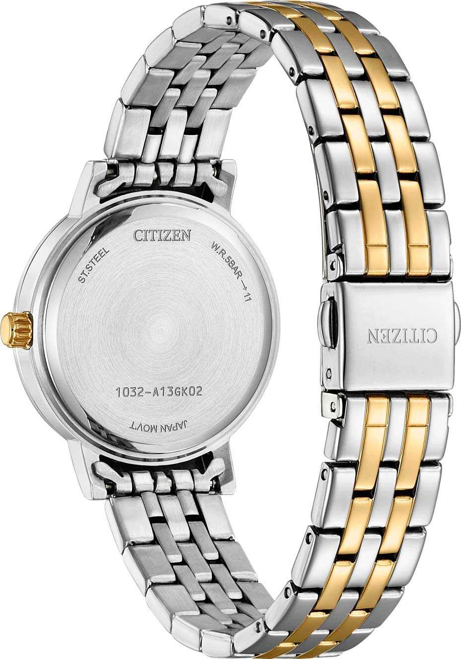Citizen EL3106-59L женские часы застежка крупным планом