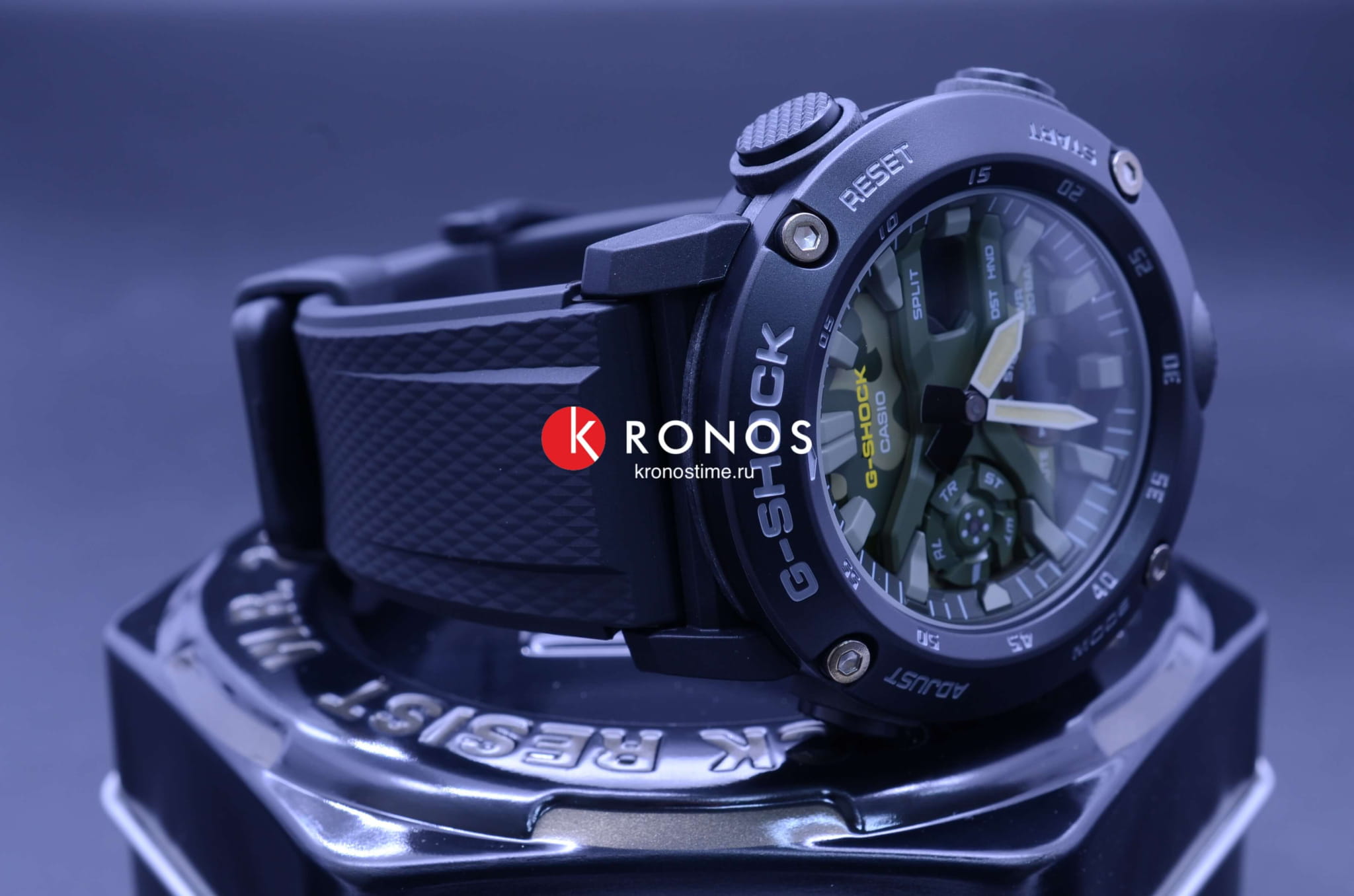 Casio Casio G-Shock GA-2000SU-1A, g-shock япония мужские часы на браслете пластик боковой вид