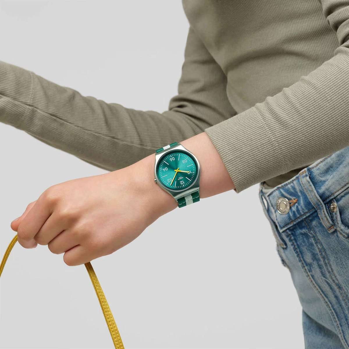 Swatch Swatch Casual Stripe SS07S149 , наручные мужские часы фото под углом