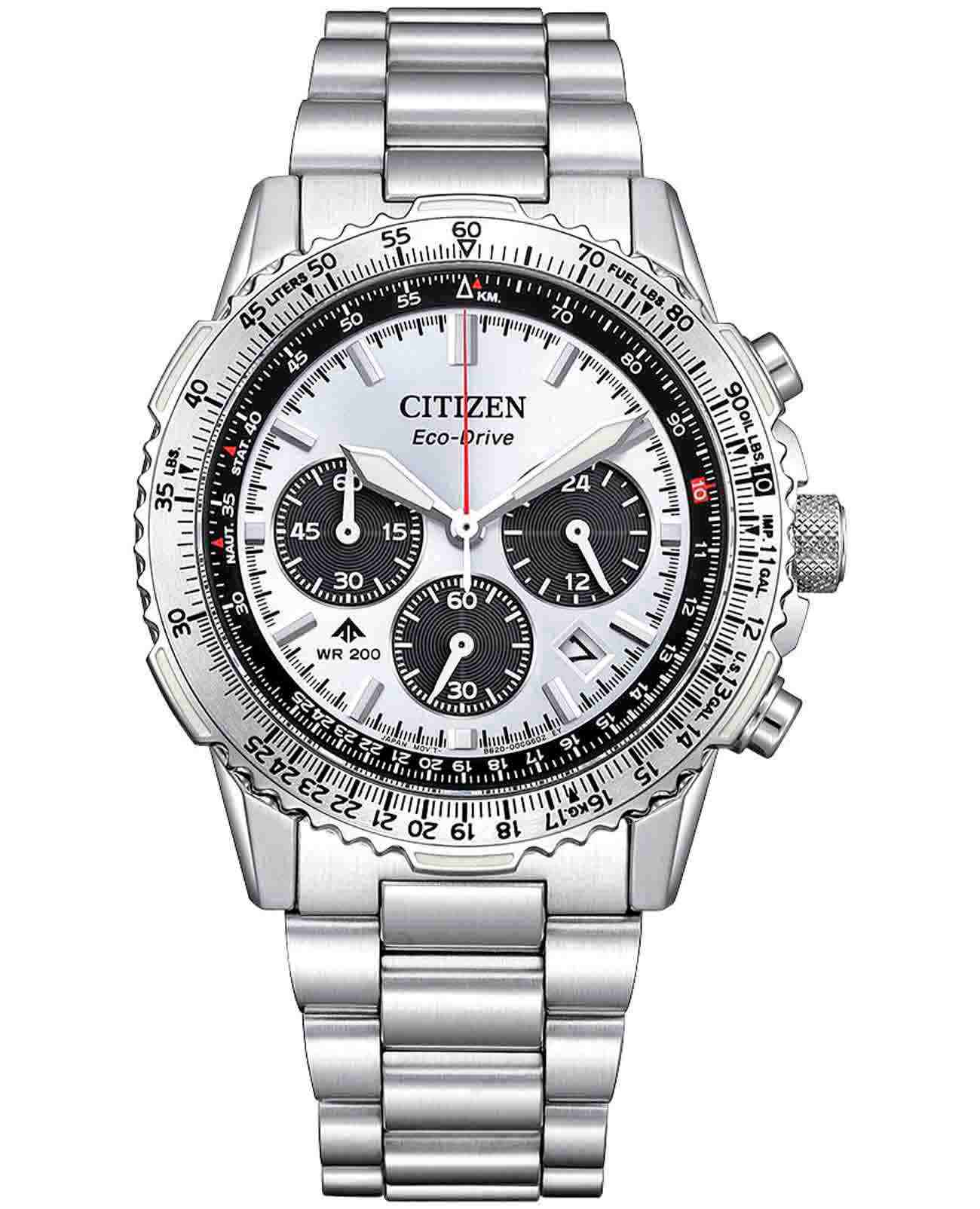 Citizen Citizen Promaster CA4660-61A  CA4660-61A кварцевые мужские часы серебристый циферблат, браслет нержавеющая сталь — вид спереди