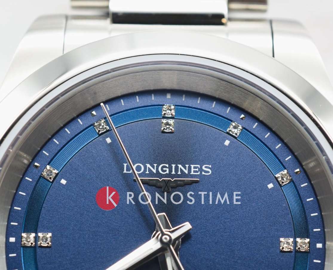 Longines Longines Conquest L3.430.4.97.6, conquest швейцария женские часы на браслете нержавеющая сталь боковой вид
