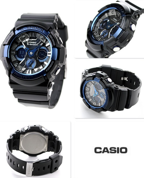 Casio Casio G-Shock GA-200CB-1A GA, наручные мужские часы фото под углом