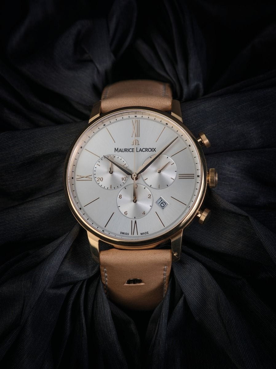 Оригинальные часы Maurice Lacroix Maurice Lacroix Eliros Chronograph EL1098-PVP01-113-1 кварцевые калибр механизма  общий вид