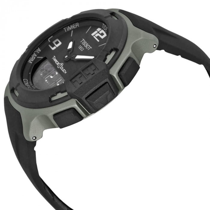 Tissot Tissot T-Race Touch Aluminium T081.420.97.057.01, t-sport швейцария мужские часы на браслете силикон боковой вид