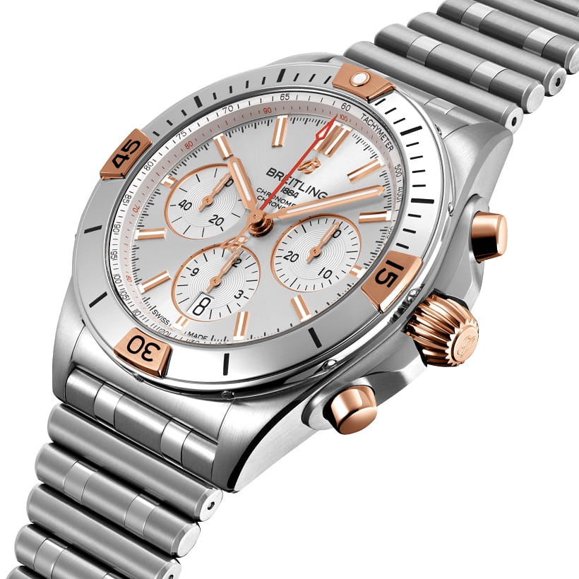 Breitling Breitling Chronomat B01 42 IB0134101G1A1 , наручные мужские часы фото под углом