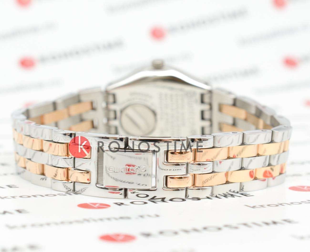 Swatch Swatch I Lady YSS308G кварцевые женские часы часы крупный план серебристый циферблата