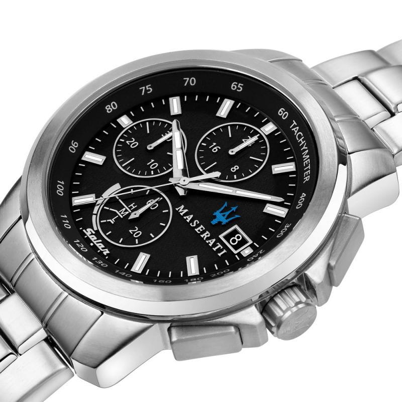 Maserati Maserati POTENZA R8873645003 кварцевые мужские часы часы крупный план черный циферблата