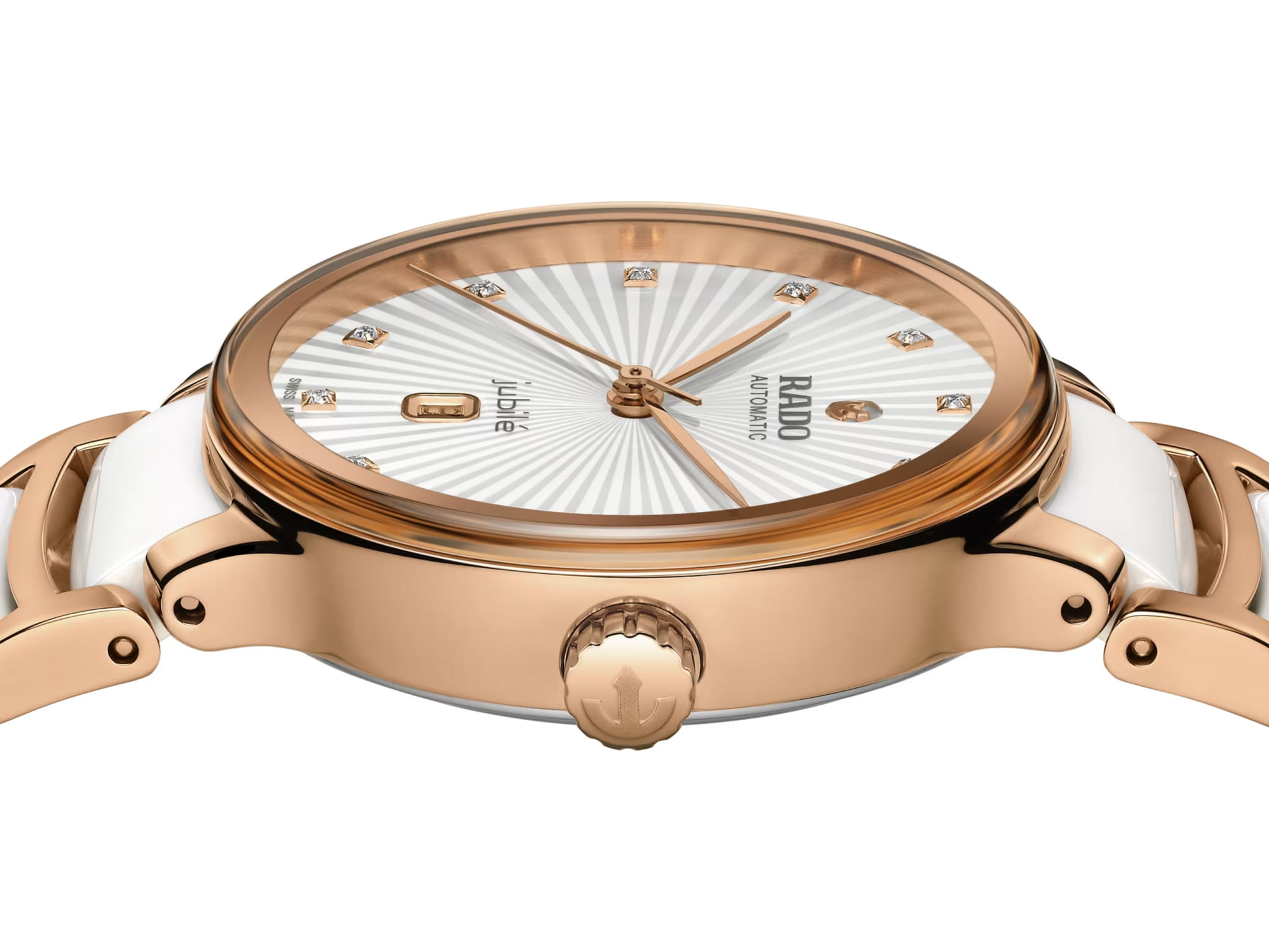 Rado Rado Centrix Automatic Diamonds R30019744 женские часы белый циферблат на запястье