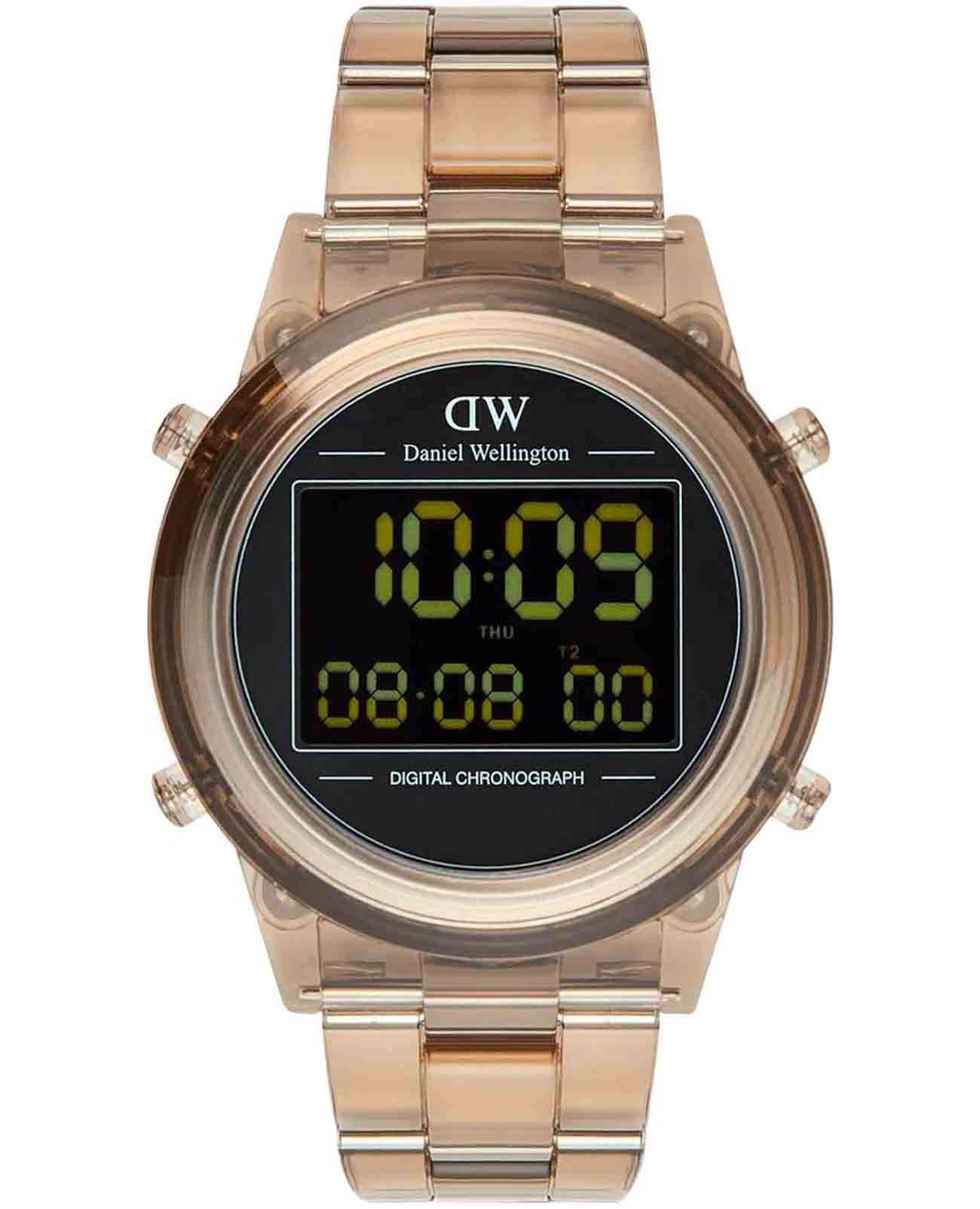 Daniel Wellington Daniel Wellington Retro Digital DW00100767  DW00100767 кварцевые мужские часы  циферблат, браслет биоматериал — вид спереди